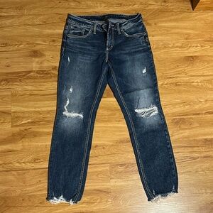 Silver Jean capris